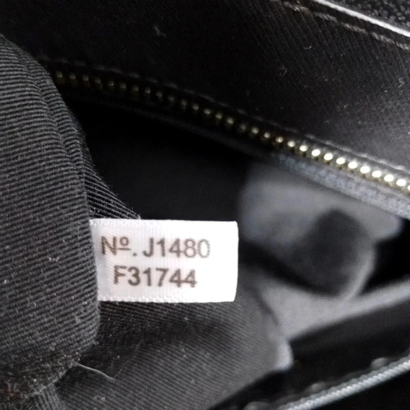 Coach Peyton Jordan Double Zip Carryall Shoulder Bag‎ in Black Leather - Picture 12 of 16